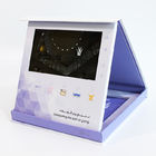 Hardcover 7 Inch LCD Video Brochure Business Gift Custom Printing video pack gift box