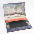 Hard Cover Video Brochure 10 Inch TFT High Resolution One Button Control
