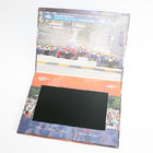 Hard Cover Video Brochure 10 Inch TFT High Resolution One Button Control