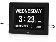 American Lifetime, Newest Version Updated Memory Loss Digital Calendar Day Clock with Day Cycles &amp; Battery Backup(White）