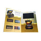 Smart Video Brochure HD Screen Inserted A5 Portrait Folder Size 350gsm Paper Material