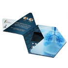 VIF Custom Hexagon LCD Video Brochure Custom Gift Video Greeting Cards 7'' Rechargeable Lithium Batteries