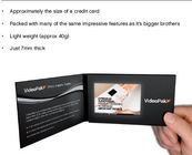 2.4 inch built - in battery Video Business Card , rechargeable digital video brochure