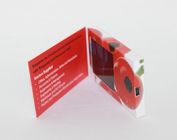 90*50 mm Customized Video Business Card with Magnetic switch , boot logo