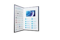 Multi - page video brochure card for education , video booklet with ON / OFF button switch
