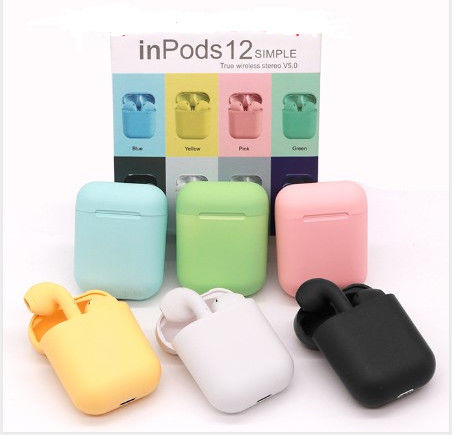 ABS Material Waterproof Tws Earbuds Inpods 12 Touch Control For Mobile Phone