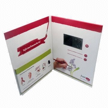 Magnetic switch LCD screen Video Greeting Card for Precious Mothers'day gift