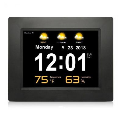 256MB Digital clock with date and temperature With 8" Large Screen Display