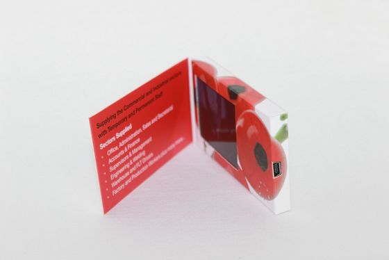 Small 4g memory Video Business Card with Magnetic switch , ON / OFF button switch