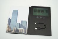 custom memory video brochure card with built - in speaker / Rechargeable battery , A5 size