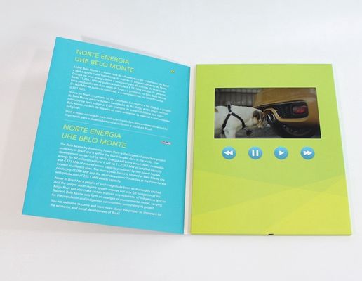 800 * 480 IPS All Angle LCD Video Brochure VR USB With 600mAh Lithium Battery