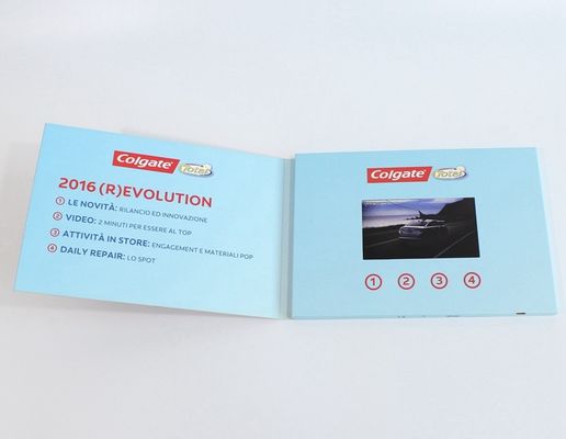 VIF Free Sample Limited Rechargeable Handmade lcd video brochure card 5 inch Ips screen with 1GB memory  for marketing