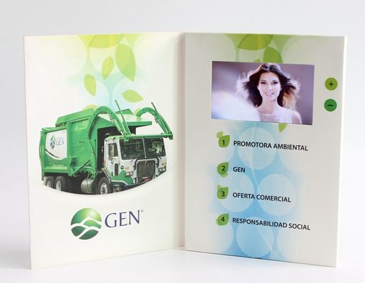 7 inch TFT screen promotional Video Brochure Card , lcd brochureswith USB port