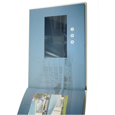 UV Paper Printing LCD Video Brochure , 210 X 210mm LCD Video Greeting Card