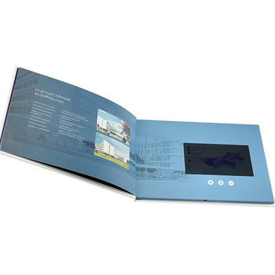 UV Paper Printing LCD Video Brochure , 210 X 210mm LCD Video Greeting Card