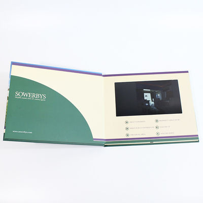 Free Sample Limited Video In Folder Factory Handmade LCD Greeting Book 7 inch Video Brochure  For Promo