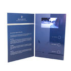Folded Paper LCD Brochure Card 1200g Hard Cover Music HD Screen For Advertisement