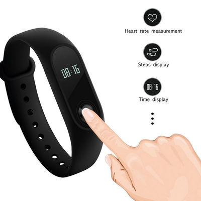 Low Power Consumption Smart Bluetooth Activity Bracelet 0.87 Inch Button / APP Control