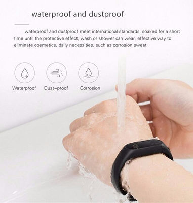 Low Power Consumption Smart Bluetooth Activity Bracelet 0.87 Inch Button / APP Control