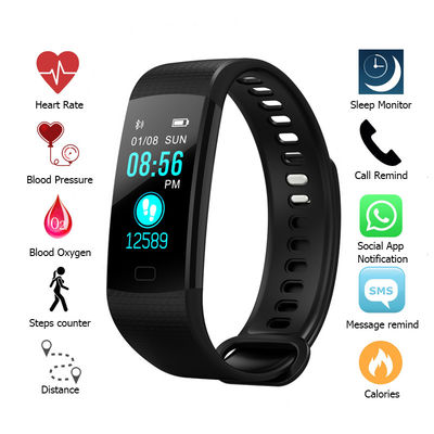 Muti Language Bluetooth Smart Bracelet , Smart Fitness Bluetooth Bracelet For Step Counter