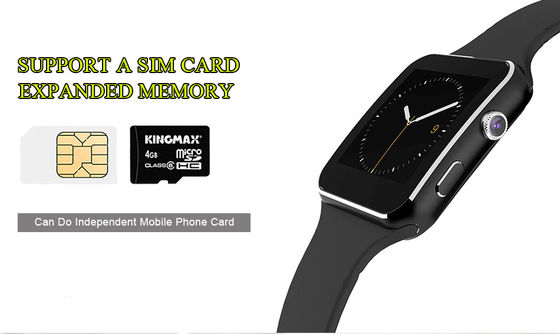 X6 MP3 Bluetooth Smart Bracelet Watch With 1.54 Inches Touch 2g Network Mode