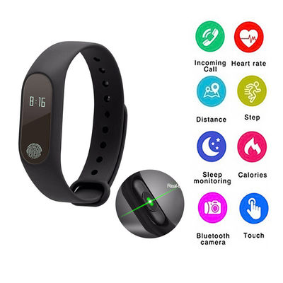 Light Weight Bluetooth Smart Bracelet , Bluetooth Fitness Tracker Bracelet For Heart Rate Monitoring