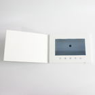 Customized Printing 7 Inch CD Video Brochure White Card Blank Card 2GB Memory 1000mAh For Advertising