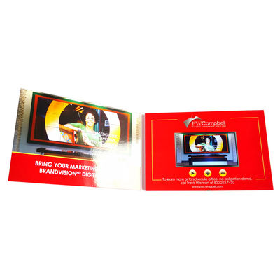 Event Invitations LCD Paper Plus Print Video Book With Rechargeable Battery