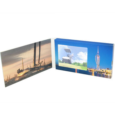 Light Sensor 2.4 Inch LCD Video Brochure 128M USB Connection With Li - Battery