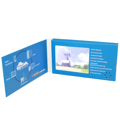 Light Sensor 2.4 Inch LCD Video Brochure 128M USB Connection With Li - Battery