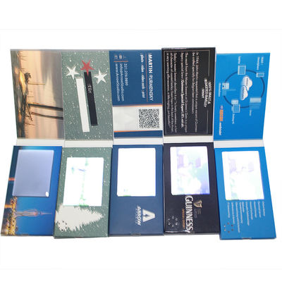 Light Sensor 2.4 Inch LCD Video Brochure 128M USB Connection With Li - Battery