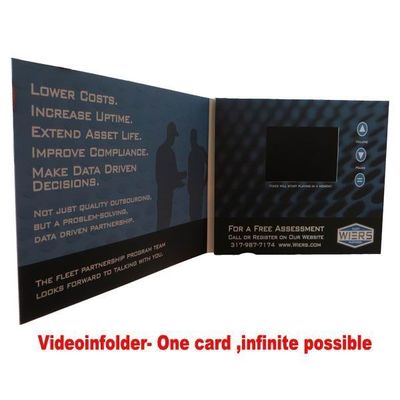 Talking Elegant USB port TFT Video Postcard for business , Customized size