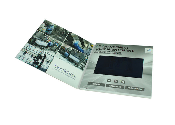 High Resolution LCD Video Brochure , 2.4&quot; / 4.3&quot; / 5&quot; / 7&quot; Video Business Cards