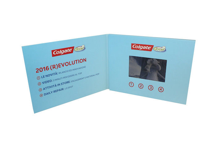Business Lcd Video Brochure Card , Video Mailer Card Screen 2.4 Inch To 10 Inch