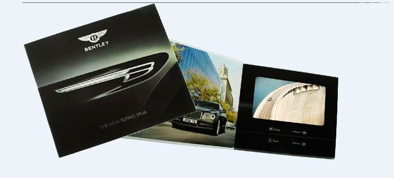 7 inch promotional digital video brochure with lcd show , 1G / 2G / 4G / 8G
