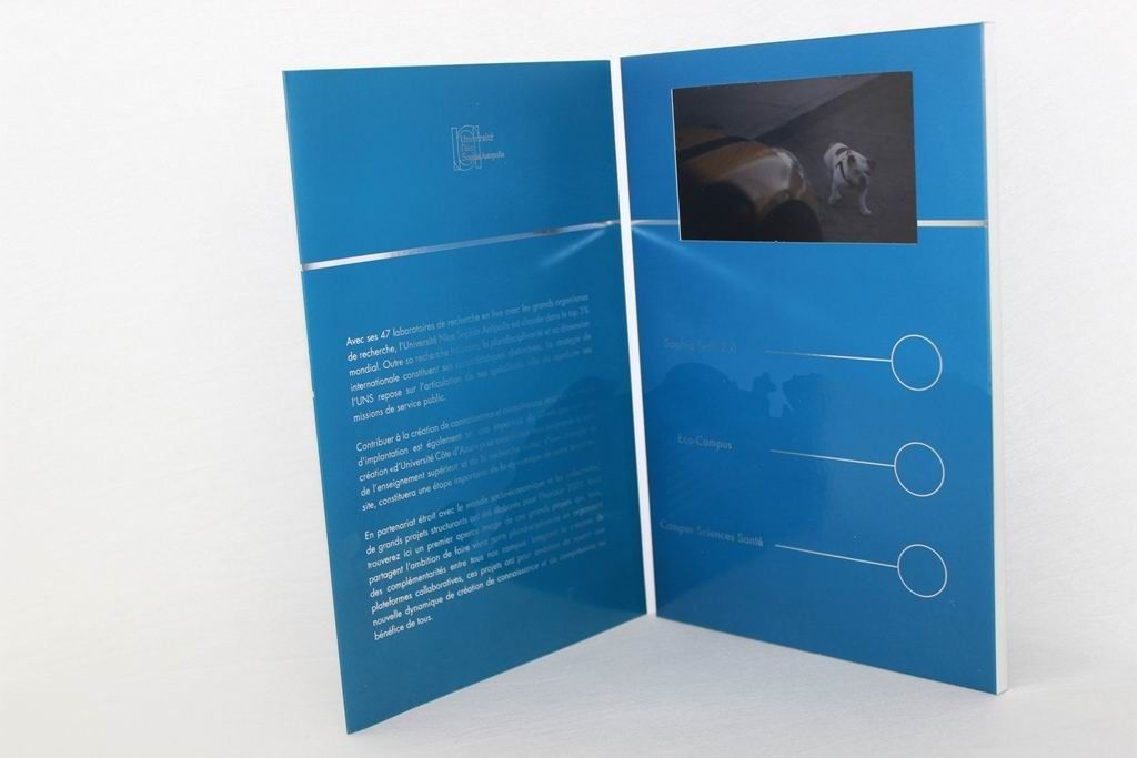 2.4" / 4.3 " / 5" / 7" / 10.1" video mailer with built - in speaker , TFT screen lcd brochures with 512MB memory